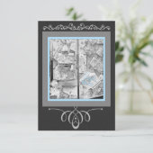 Invitation Cadeaux de fenêtre de la boutique d'antiquités pou (Debout devant)