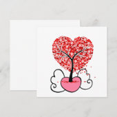 Invitation Cadeaux de la Saint-Valentin mignons pour la Saint (Devant / Derrière)