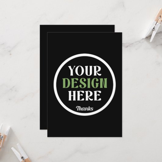 Invitation Cadeaux de mariage personnalisés, élégants, classi (Devant/Arrière en situation)