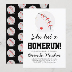Invitation Cadeaux de mariage pour les amateurs de baseball e