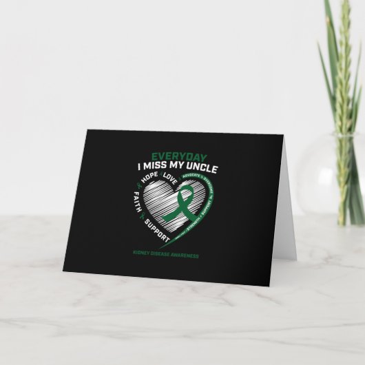 Invitation Cadeaux de mémoire affectueux Mon oncle manque Mal (Devant)