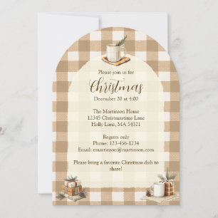 Invitation Cadeaux de Mugs Rustiques Brown En vichy Arche de