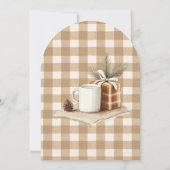 Invitation Cadeaux de Mugs Rustiques Brown En vichy Arche de (Dos)