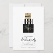 Invitation Cadeaux de Noël modernes (Devant)