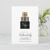 Invitation Cadeaux de Noël modernes (Debout devant)