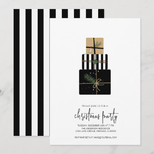 Invitation Cadeaux de Noël modernes