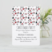 Invitation Cadeaux de Noël Panda Arbres de fêtes (Debout devant)