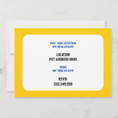 Invitation Cadeaux de surf, surfer sur sa planche de surf (Dos)