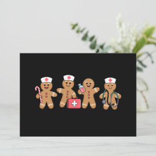Invitation Cadeaux d'équipe de Noël pour infirmières en pain