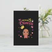 Invitation Cadeaux drôles de princesse pour enfants de 5 ans (Debout devant)