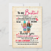 Cadeaux Meilleure Amie | Lettre À Ma Meilleure Ami