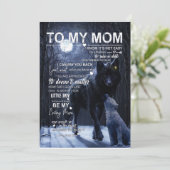 Invitation Cadeaux pour maman | Lettre à ma maman amour de mo (Debout devant)