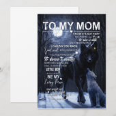 Invitation Cadeaux pour maman | Lettre à ma maman amour de mo (Devant / Derrière)