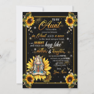 Invitation Cadeaux pour Tante Lettre à ma tante amour de ni