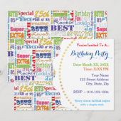 Invitation Cadeaux Uniques Et Spéciaux De Fête Du 85E Anniver (Devant / Derrière)