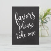 Invitation Cadeaux Veuillez En Prendre Un Panneau À Craie Abo (Debout devant)