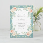 Invitation Cadet Blush Peinture de Mariage (Debout devant)