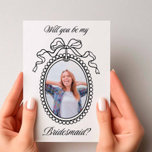 Invitation Cadre à perles vintages avec proposition de Brides