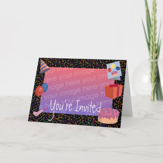 Invitation Cadre anniversaire (Devant)