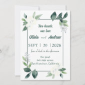 Invitation cadre aquarelle (Devant)