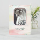 Invitation cadre aquarelle pour le renouvellement du voeu mar (Debout devant)