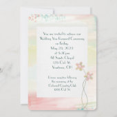 Invitation cadre aquarelle pour le renouvellement du voeu mar (Dos)