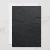 Invitation Cadre Argent Ardoise Noire Surprise 65e Anniversai (Dos)