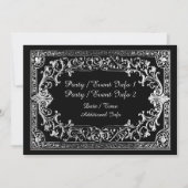Invitation Cadre Argent pour Toute Occasion (Devant)
