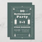 Invitation Cadre Art déco (Devant / Derrière)