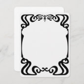 Invitation Cadre Art nouveau (Devant / Derrière)