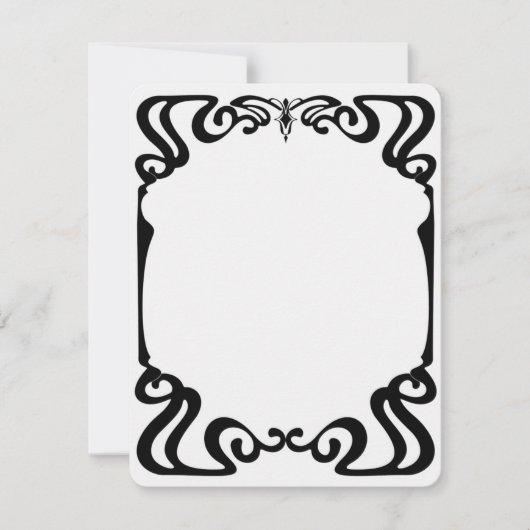 Invitation Cadre Art nouveau (Devant)