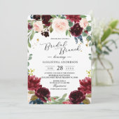 Invitation Cadre bleu et rouge de la marine bourguignonne rus (Debout devant)