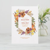 Invitation Cadre Boho (Debout devant)