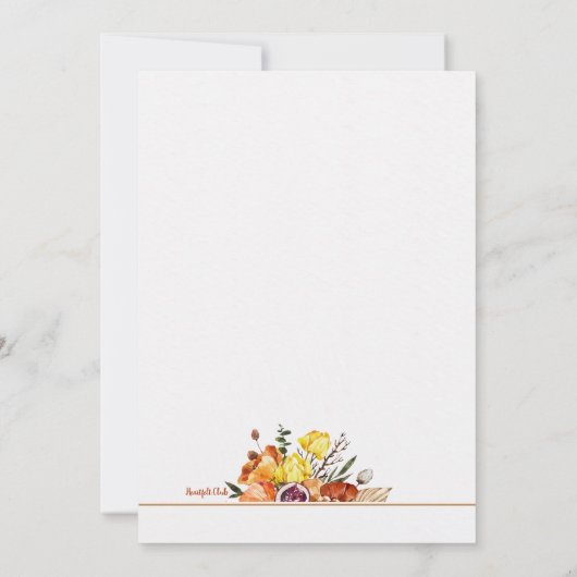 Invitation Cadre Boho (Dos)