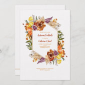 Invitation Cadre Boho (Devant / Derrière)