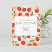 Invitation Cadre Cerises (Debout devant)