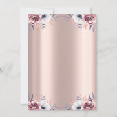 Invitation Cadre chic fleurs boho Quinceañera (Dos)