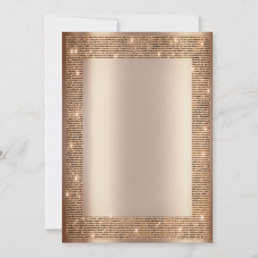 Invitation Cadre Chic Sequins 50e anniversaire (Dos)
