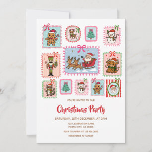Invitation Cadre Coquette Noël Fête de Noël