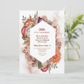 Invitation Cadre d'automne à l'aquarelle (Debout devant)