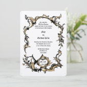 Invitation Cadre de bordure Baroque Rococo Rocaille du 18e si (Debout devant)