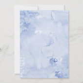 Invitation Cadre de caniche bleu de plage (Dos)