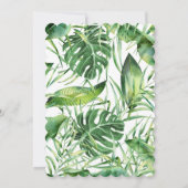 Invitation Cadre de confirmation florale tropicale hawaïenne  (Dos)