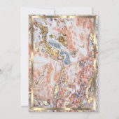 Invitation Cadre de diamant Mariage Anniversaire Paillettes (Dos)