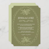 Invitation cadre de doodle (Devant / Derrière)