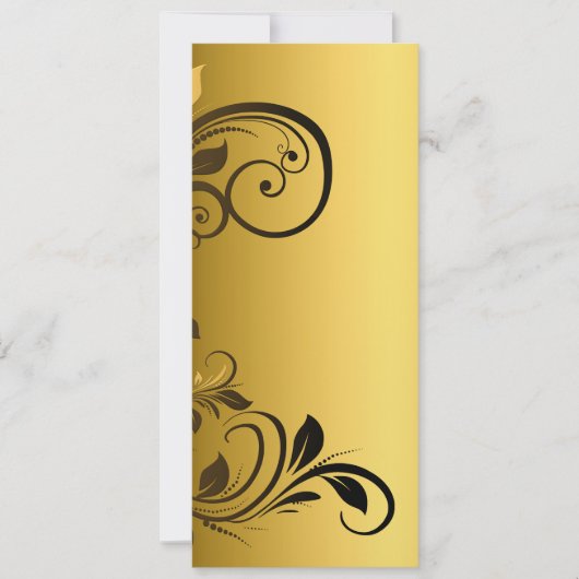 Invitation Cadre de fleurs bordure (Devant)