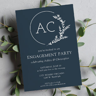 Invitation Cadre de flottaison moderne Marine Blue Engagement