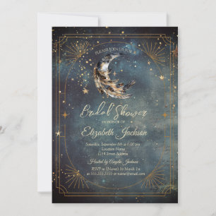 Invitation Cadre de Lune Celeste pour Enterrement de Vie de J