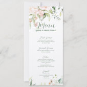 Invitation Cadre de mariage aux roses roses pastel (Devant)