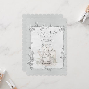 Invitation Cadre de mariage élégant brillant et scintillant